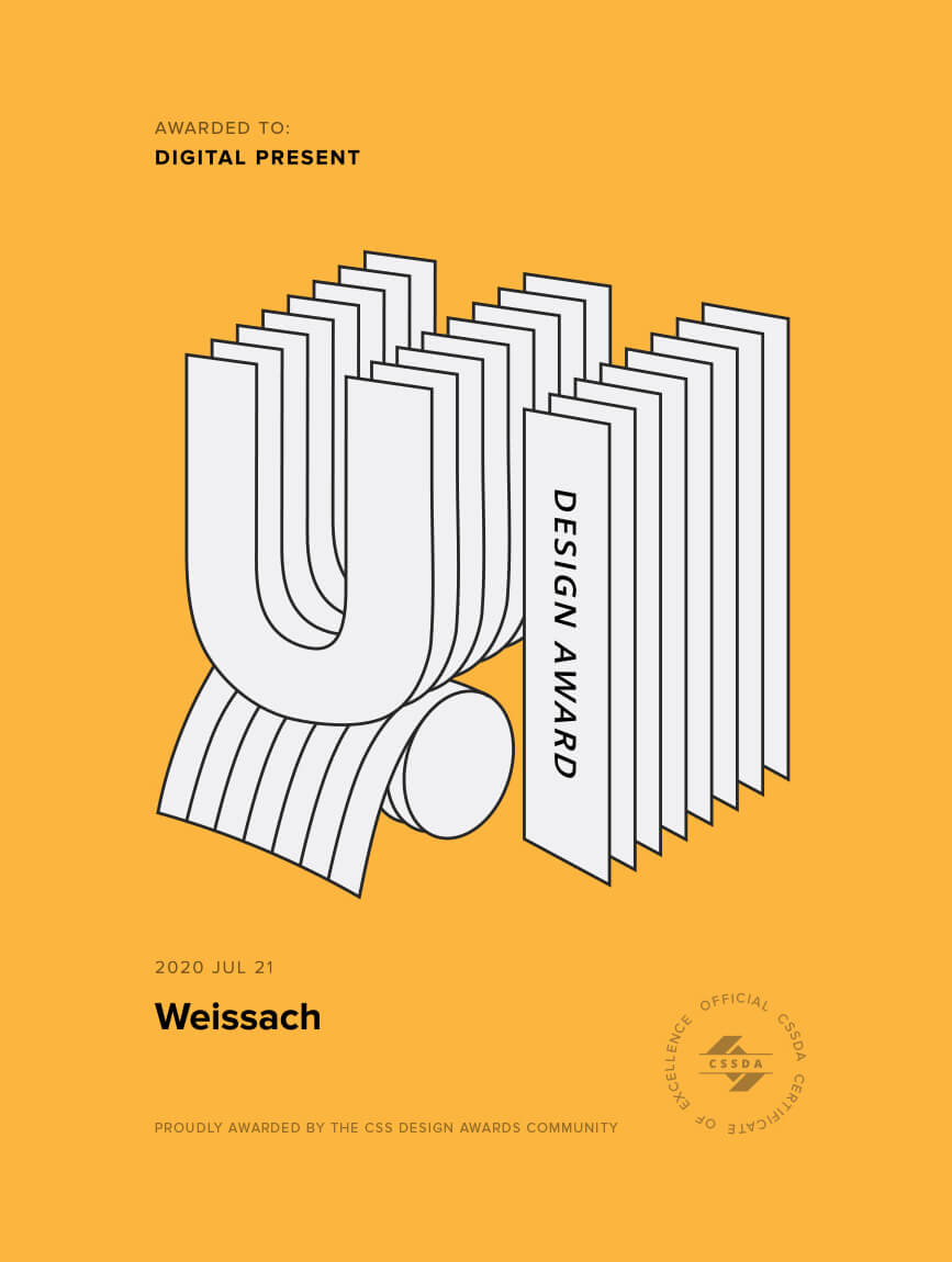 UI Design Award - Weissach