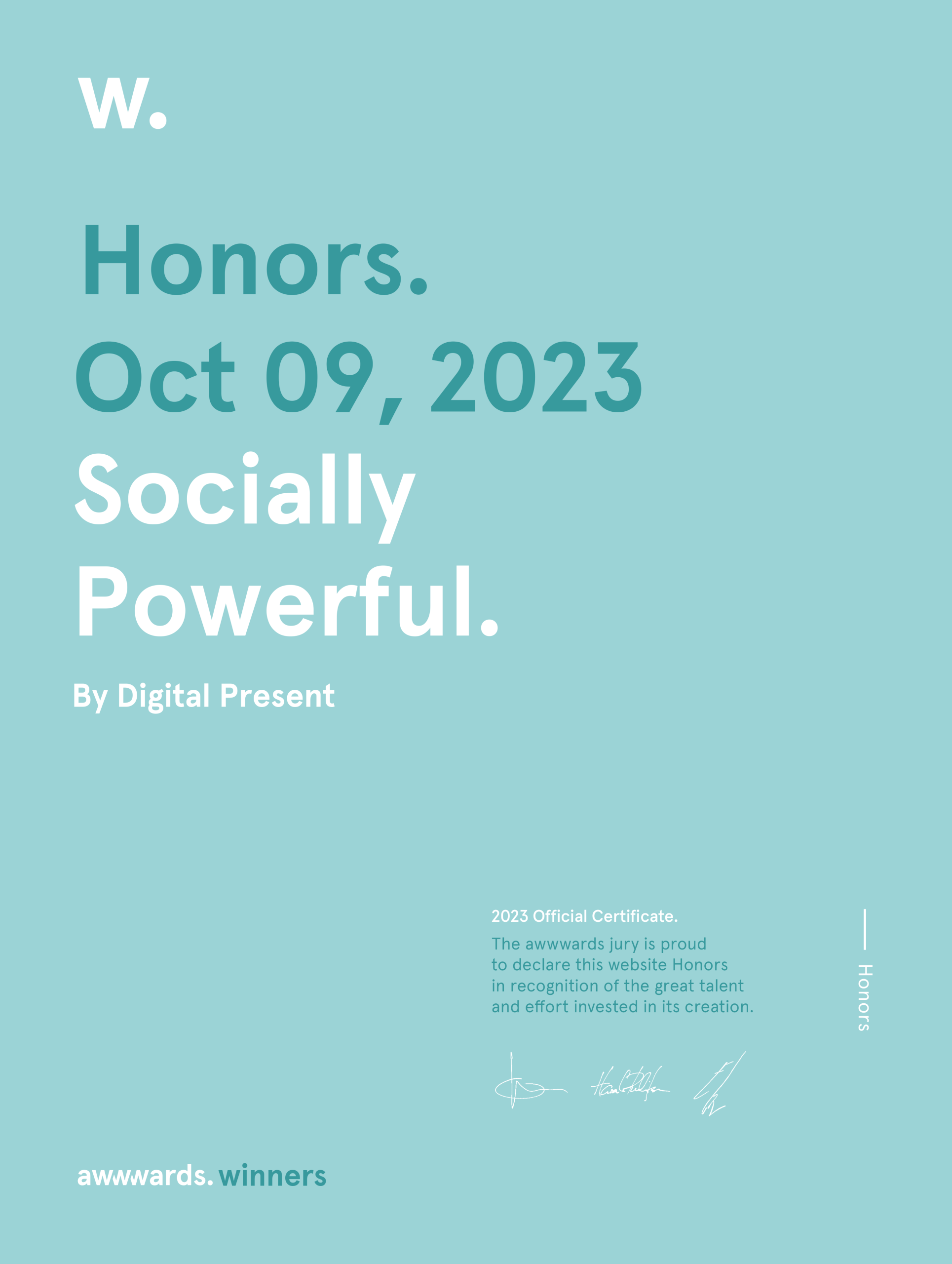 Honorable Mention - Socially Powerful